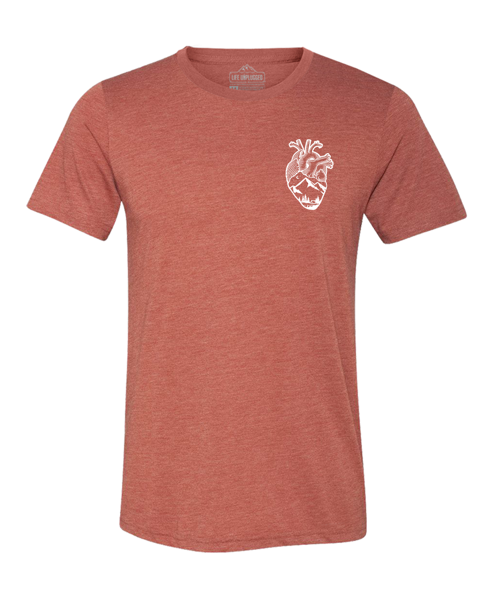 Anatomical Heart (Left Chest) Triblend T-Shirt