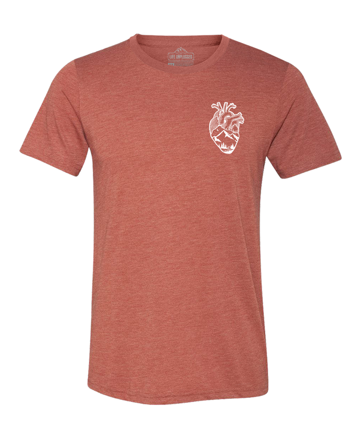 Anatomical Heart (Left Chest) Triblend T-Shirt