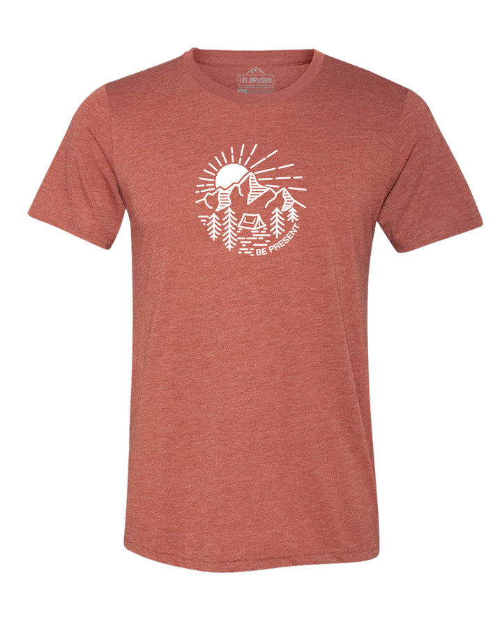 MOUNTAIN SUNSET Triblend T-Shirt