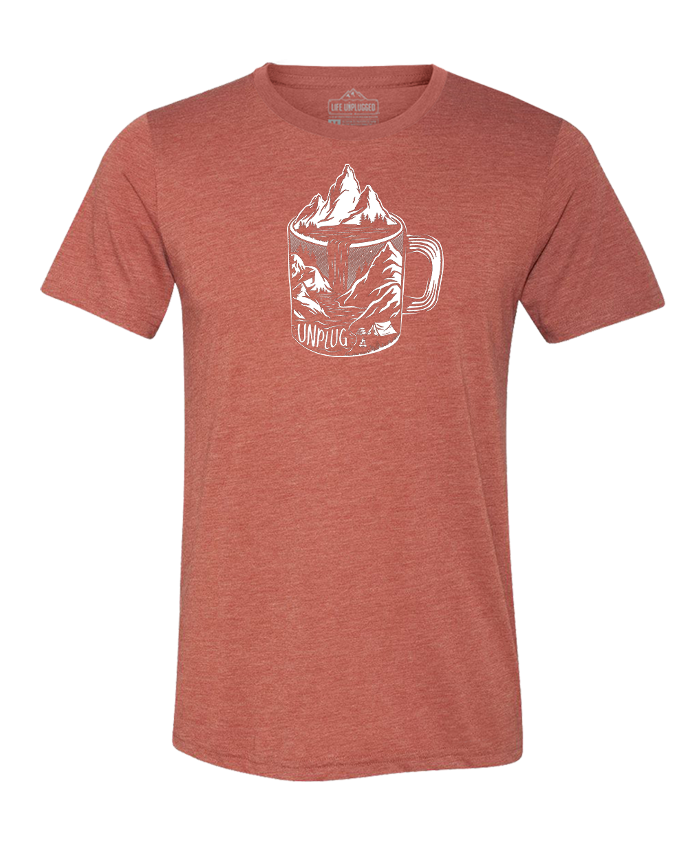 Coffee Mountain Scene Triblend T-Shirt