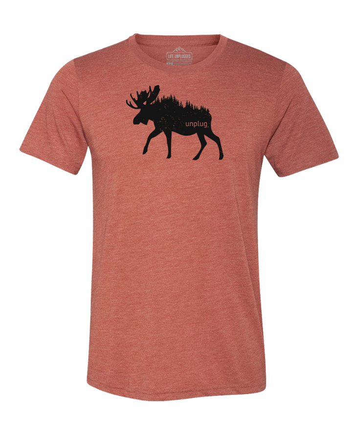 Moose In The Trees Triblend T-Shirt