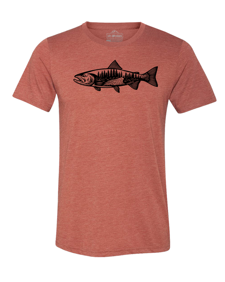 WOODLAND TROUT Triblend T-Shirt