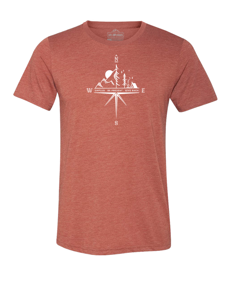 Compass Mountain Scene Triblend T-Shirt