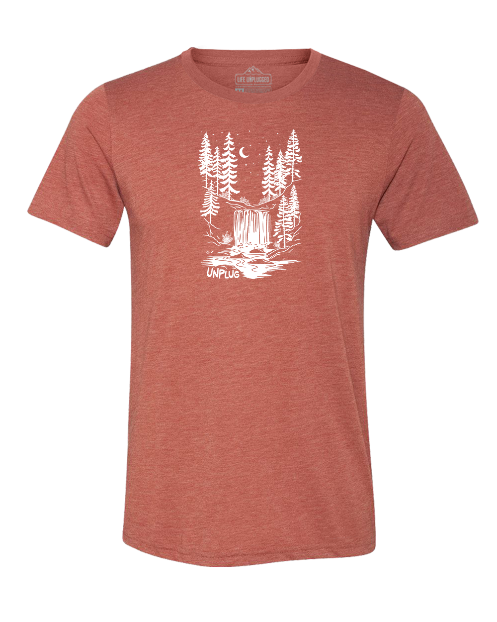WATERFALL UNDER THE STARS Triblend T-Shirt