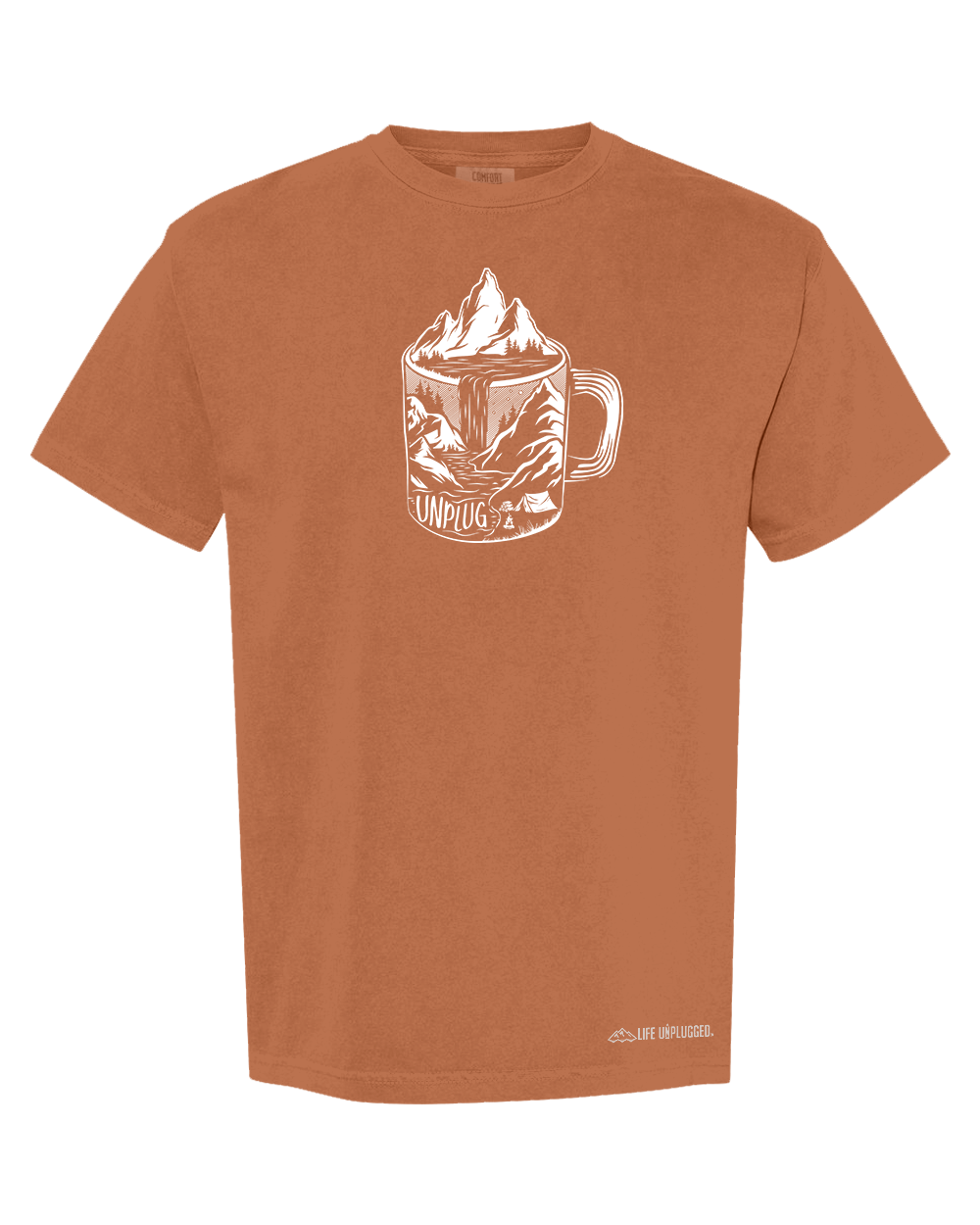 COFFEE MOUNTAIN SCENE Cotton T-Shirt powered by Comfort Colors®