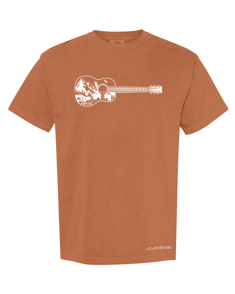 GUITAR MOUNTAIN SCENE Cotton T-Shirt powered by Comfort Colors®