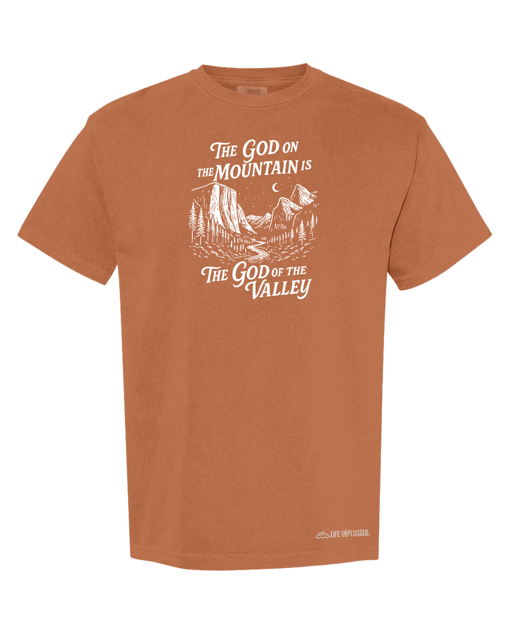 GOD ON THE MOUNTAIN Cotton T-Shirt powered by Comfort Colors®