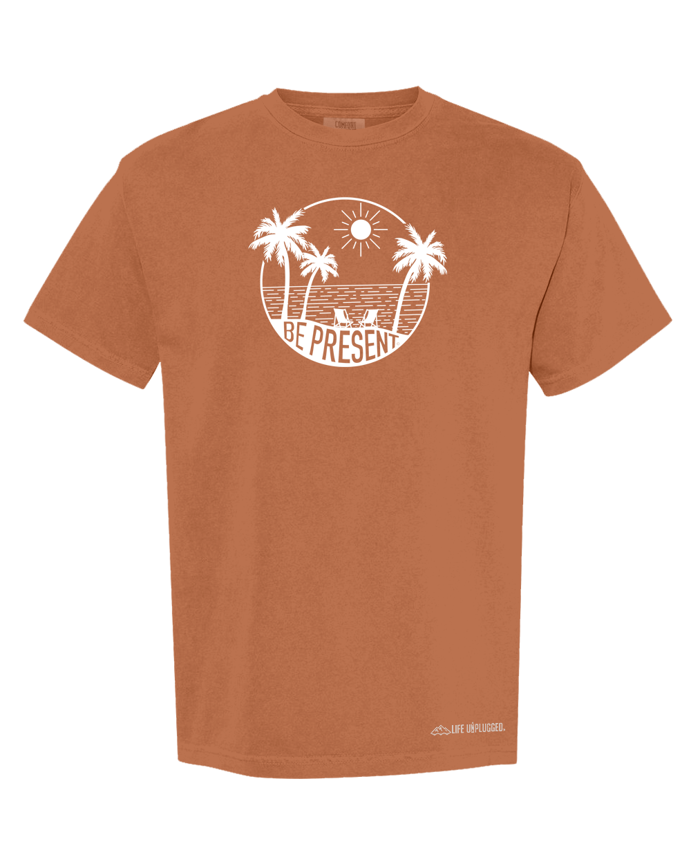 BE PRESENT BEACH Cotton T-Shirt powered by Comfort Colors®