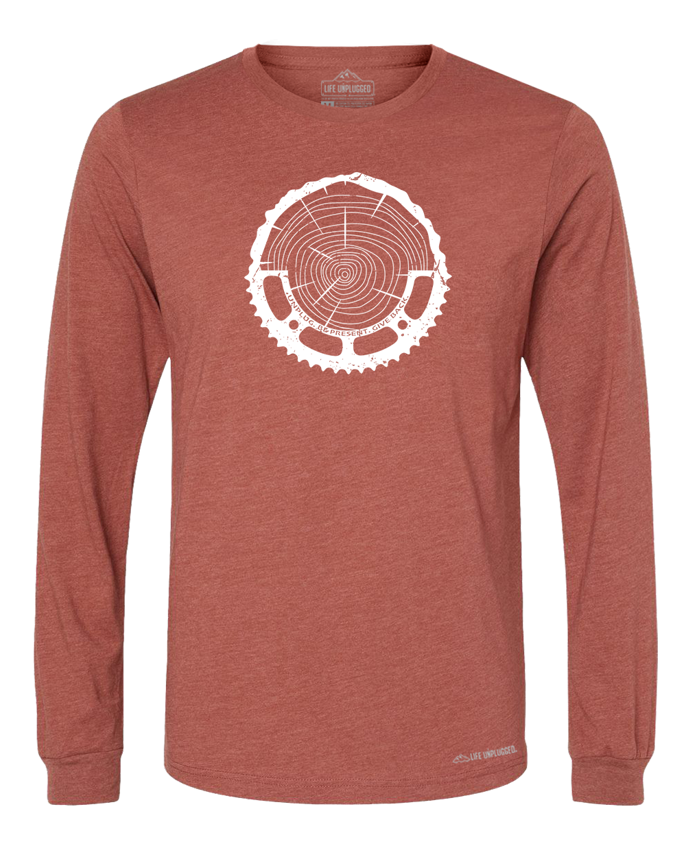 Tree Rings Chainring Premium Polyblend Long Sleeve T-Shirt - Life Unplugged