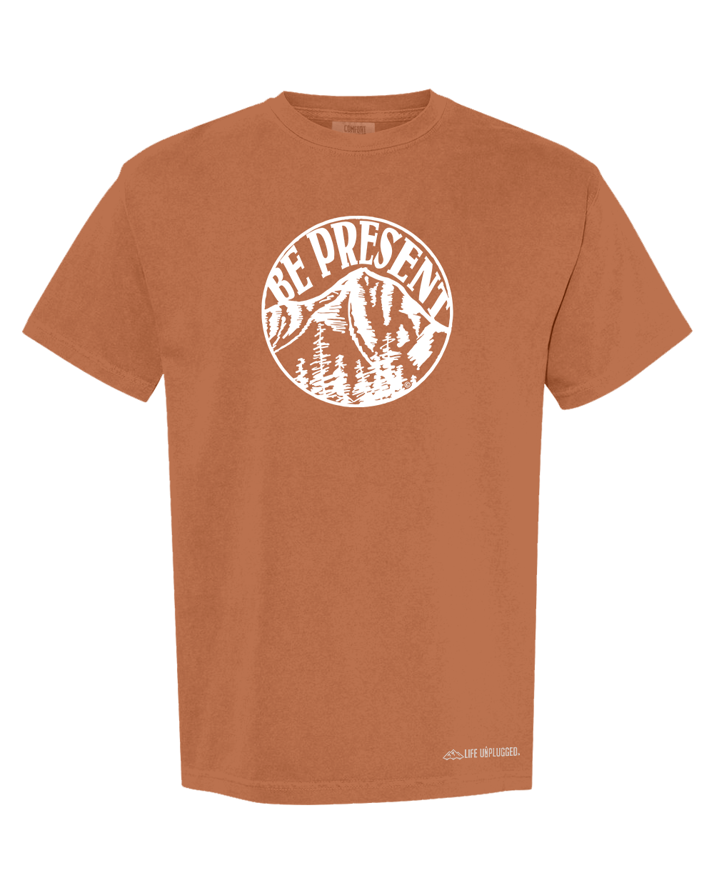BE PRESENT MOUNTAIN Cotton T-Shirt powered by Comfort Colors®