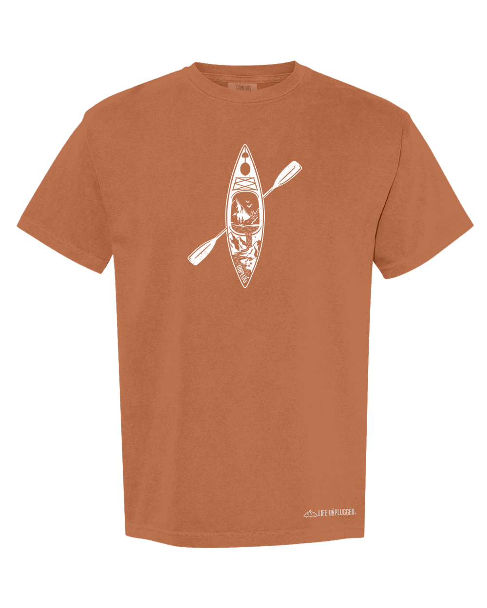 KAYAK MOUNTAIN SCENE Cotton T-Shirt powered by Comfort Colors®