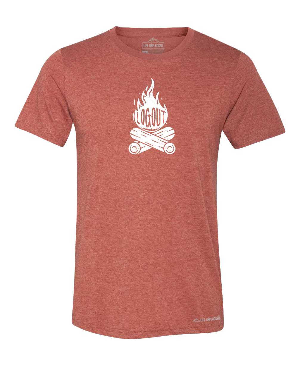 Log Out Campfire Premium Triblend T-Shirt - Life Unplugged