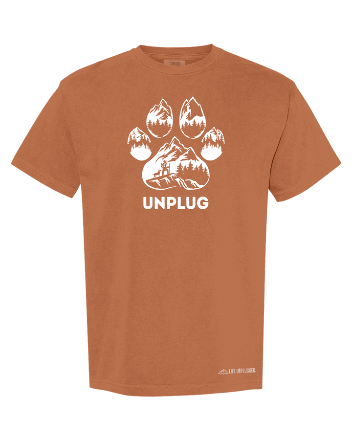 PAW PRINT MOUNTAIN SCENE Cotton T-Shirt powered by Comfort Colors®