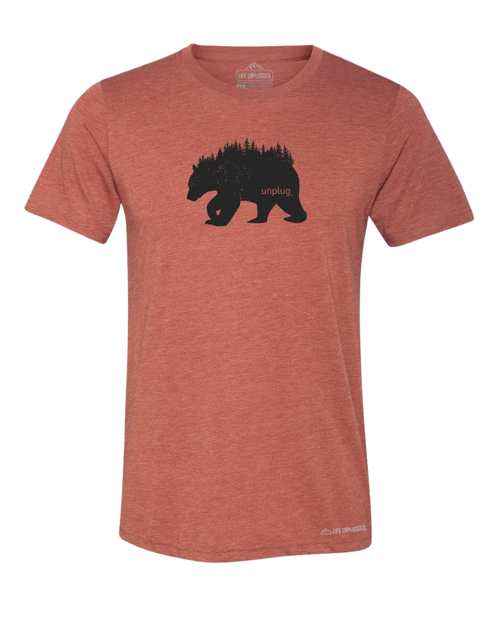 Bear In The Trees Premium Triblend T-Shirt - Life Unplugged