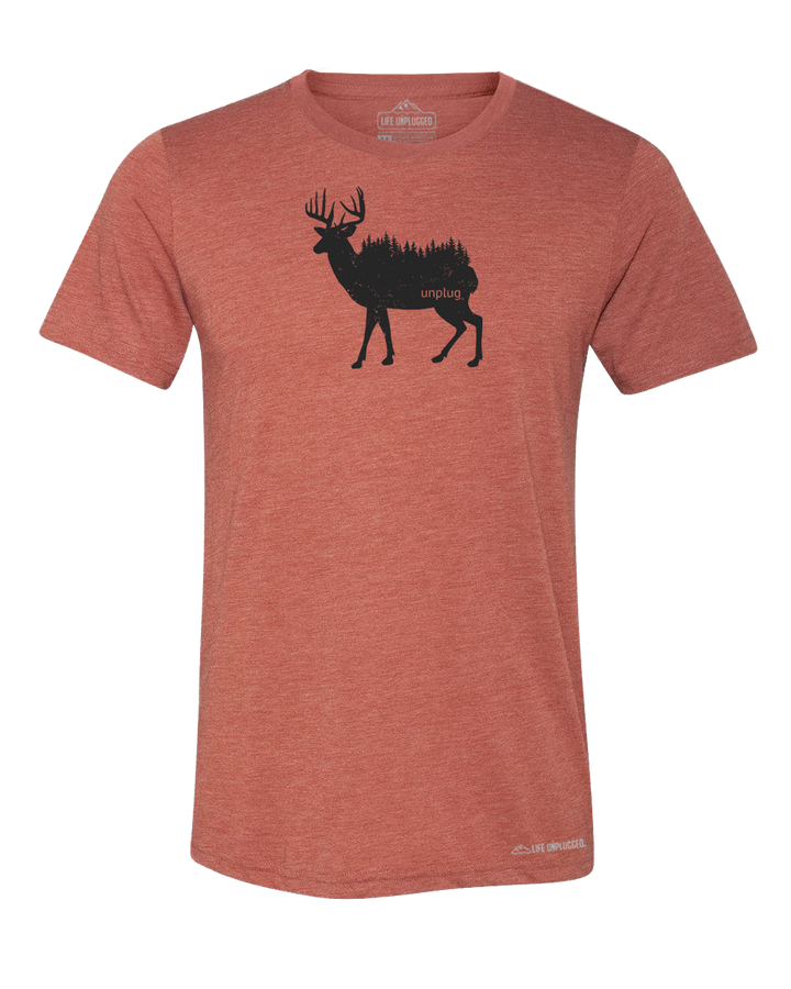 Deer In The Trees Premium Triblend T-Shirt - Life Unplugged