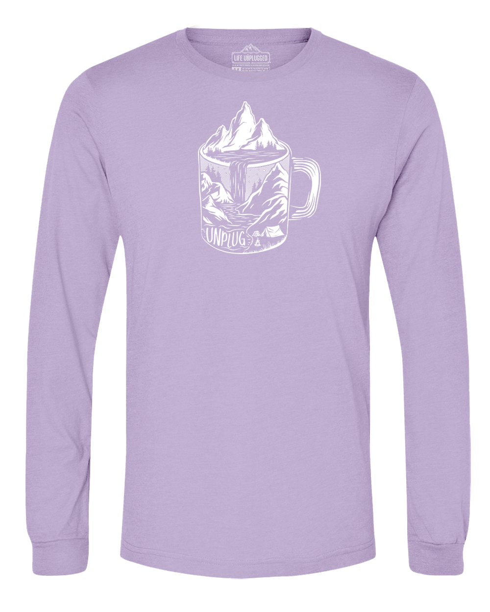 Coffee Mountain Scene Long Sleeve T-Shirt