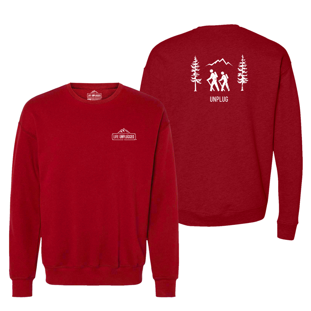 Hiking Scene Midweight Super Soft Crewneck Sweatshirt