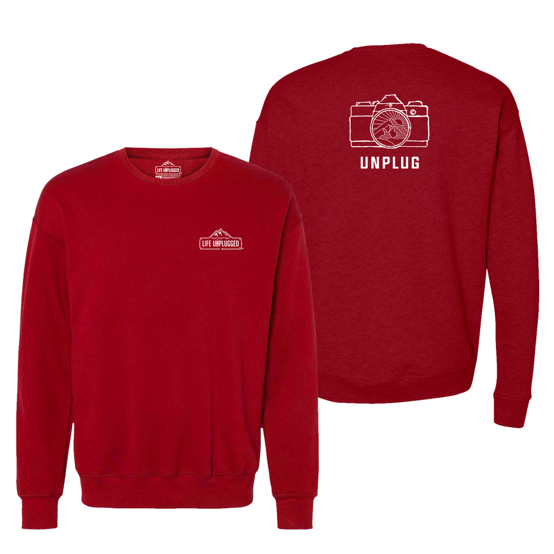 Camera Mountain Lens Midweight Super Soft Crewneck Sweatshirt