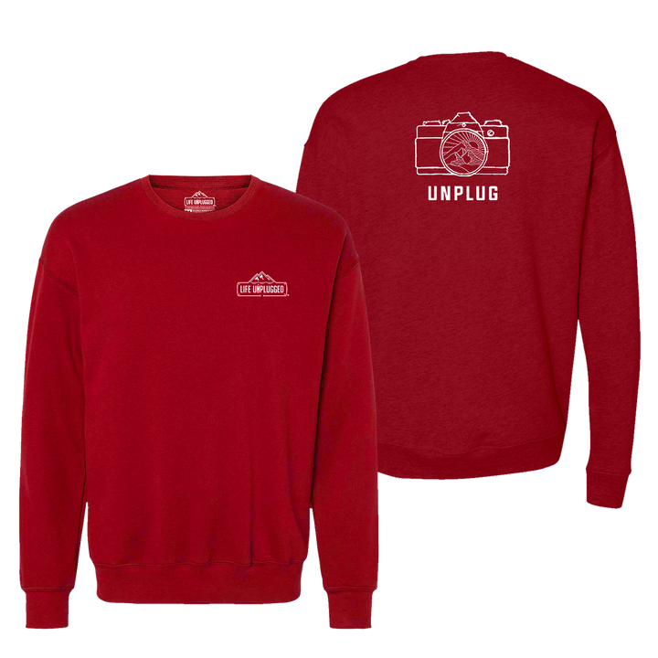 Camera Mountain Lens Midweight Super Soft Crewneck Sweatshirt