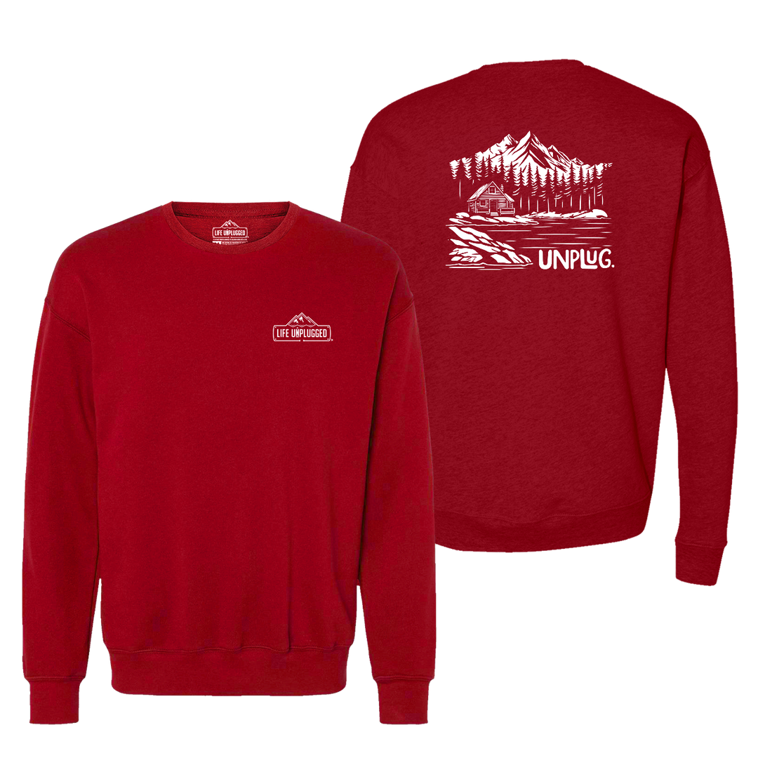 Cabin In The Woods Midweight Super Soft Crewneck Sweatshirt
