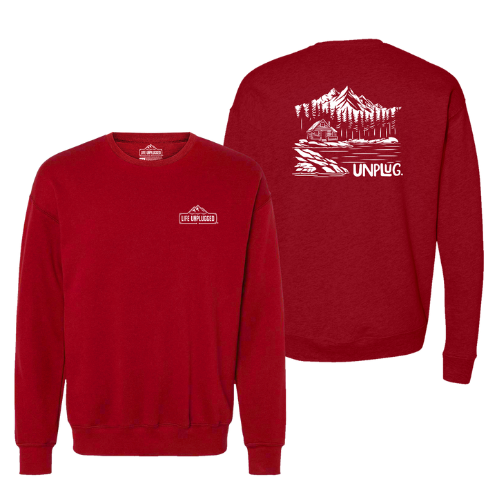 Cabin In The Woods Midweight Super Soft Crewneck Sweatshirt