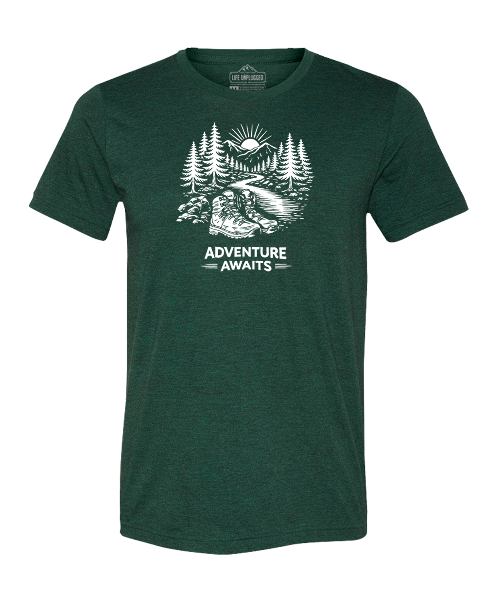 ADVENTURE AWAITS Triblend T-Shirt