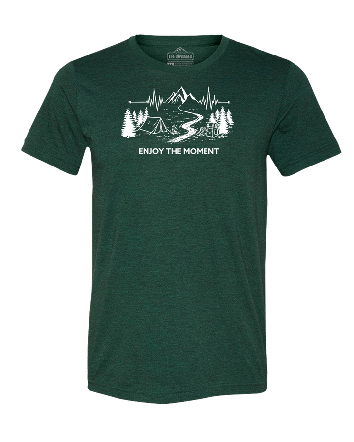 ENJOY THE MOMENT (MOUNTAIN SCENE) Triblend T-Shirt