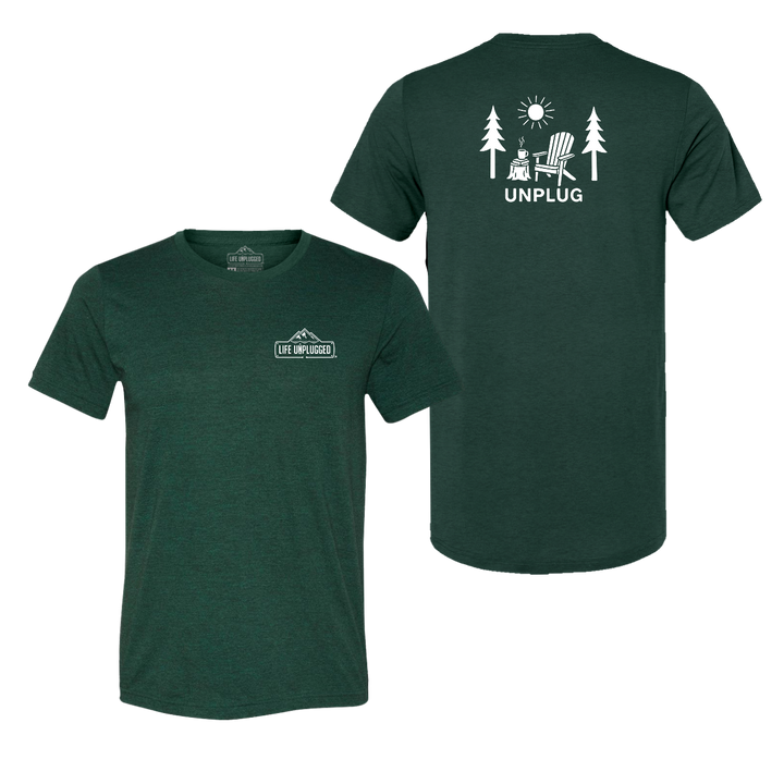 READING IN THE WOODS Triblend T-Shirt