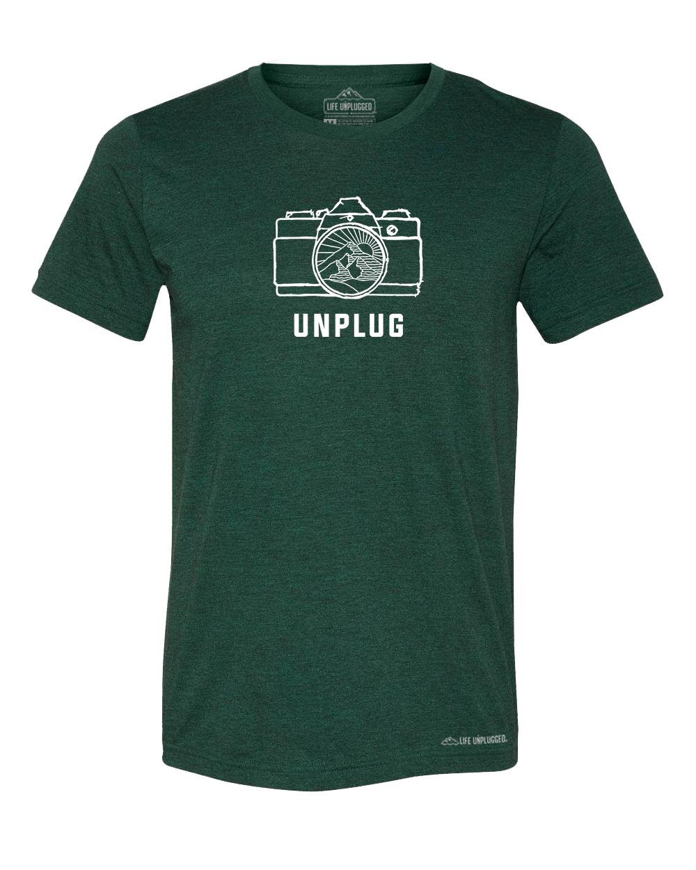 Camera Mountain Lens Premium Triblend T-Shirt - Life Unplugged