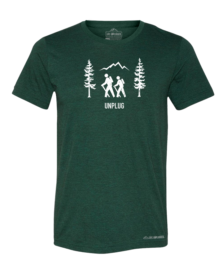 Hiking Scene Premium Triblend T-Shirt - Life Unplugged