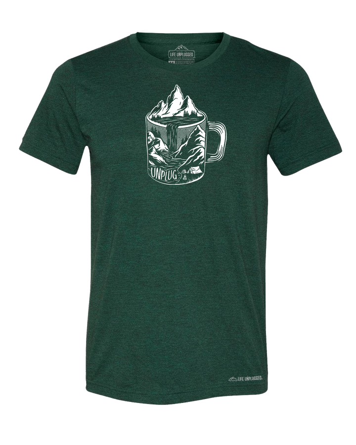 Coffee Mountain Scene Premium Triblend T-Shirt