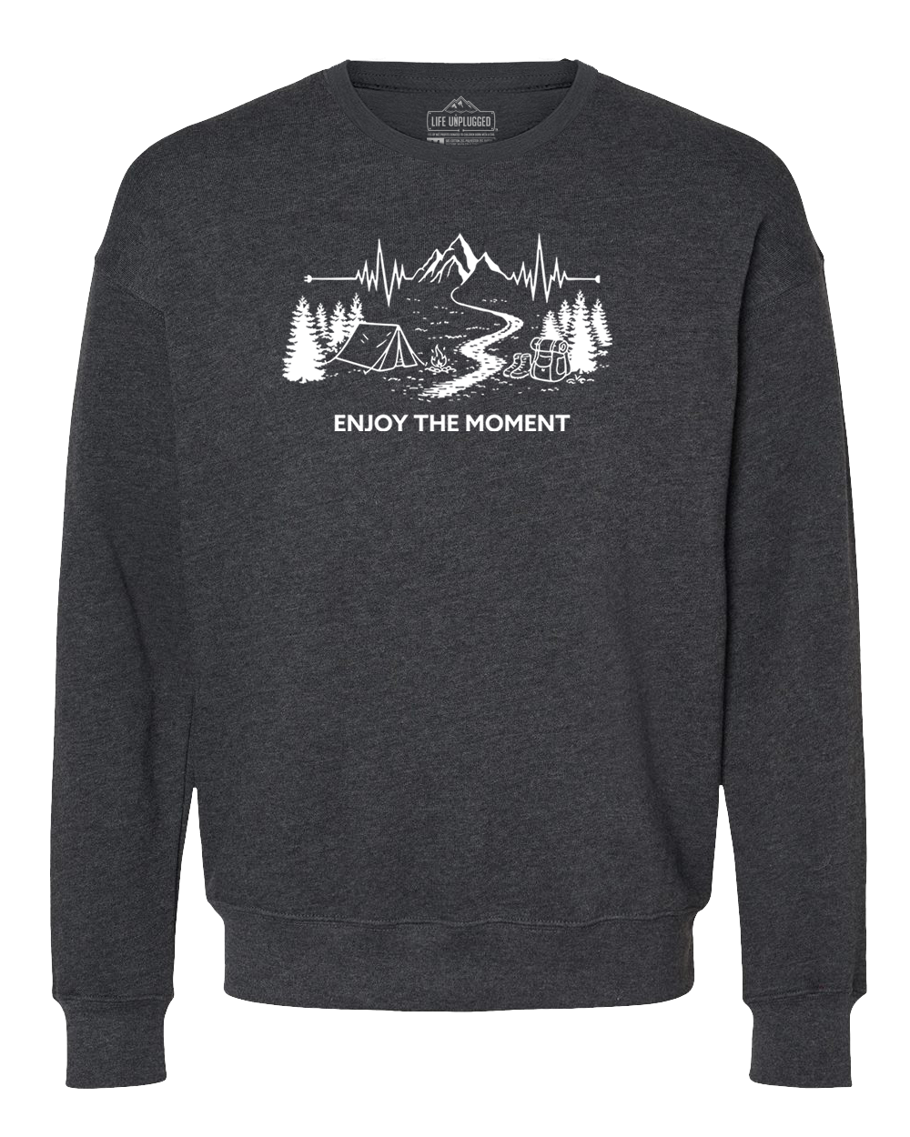 ENJOY THE MOMENT (MOUNTAIN SCENE) Midweight Super Soft Crewneck