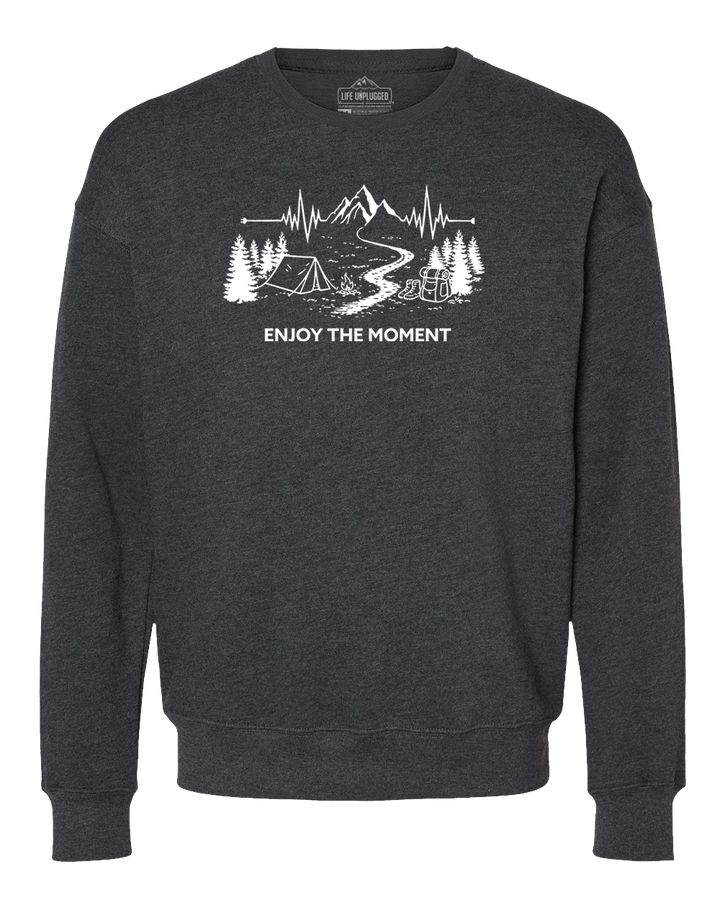 ENJOY THE MOMENT (MOUNTAIN SCENE) Midweight Super Soft Crewneck