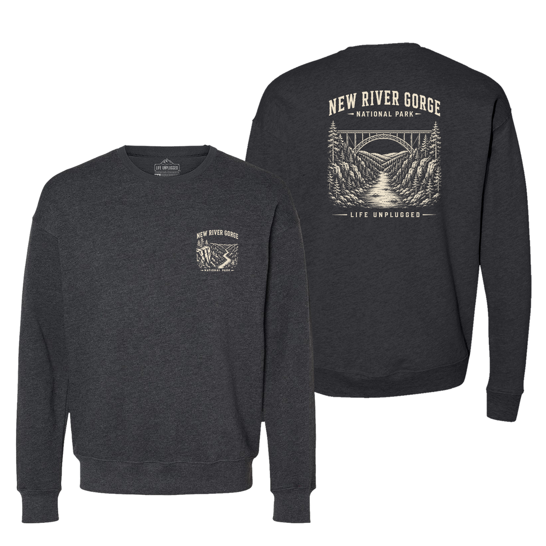 NEW RIVER GORGE NATIONAL PARK Midweight Super Soft Crewneck