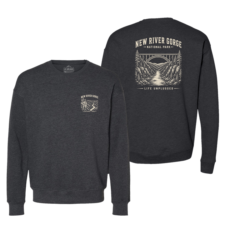 NEW RIVER GORGE NATIONAL PARK Midweight Super Soft Crewneck