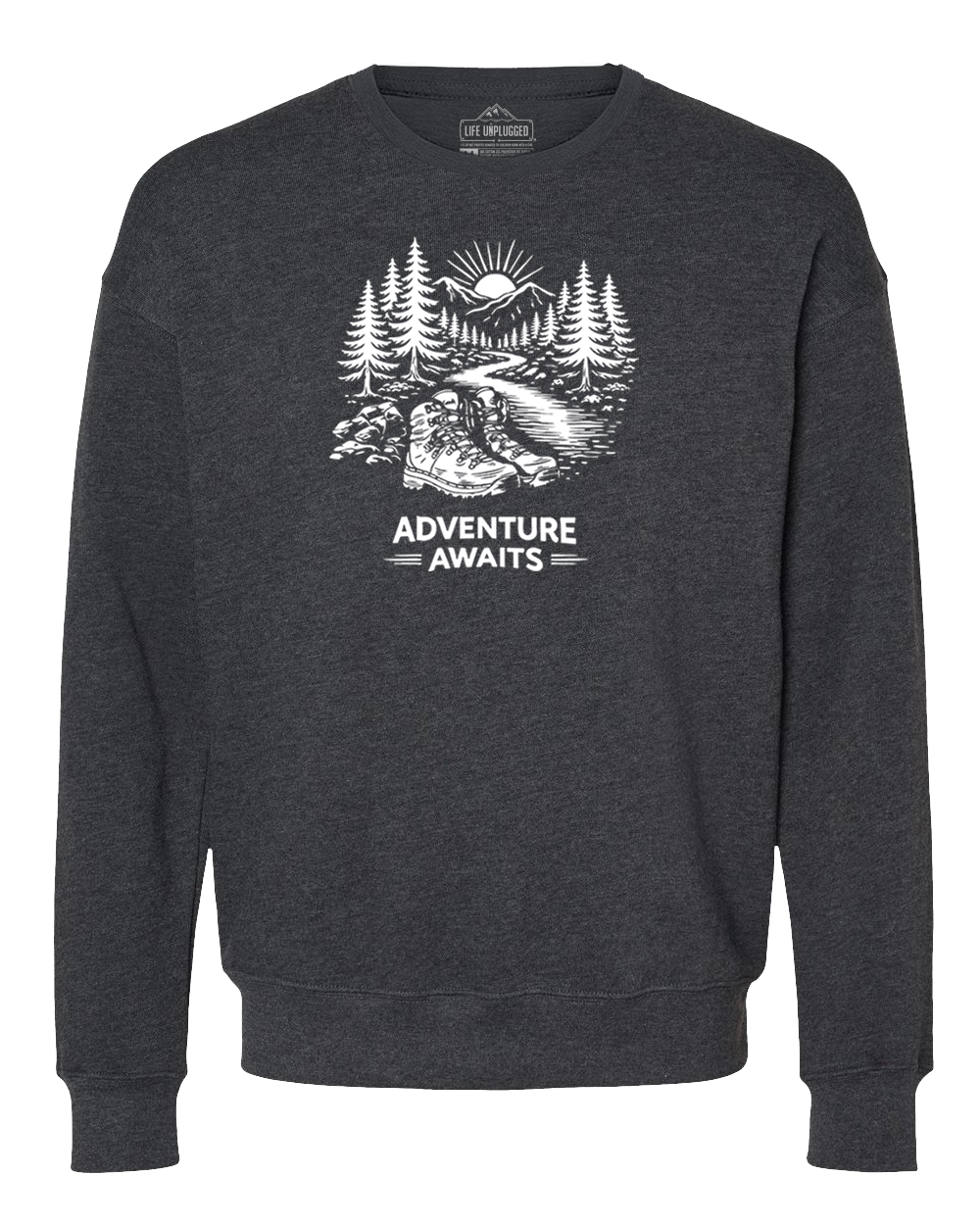 ADVENTURE AWAITS Midweight Super Soft Crewneck