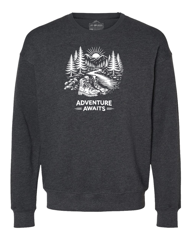 ADVENTURE AWAITS Midweight Super Soft Crewneck