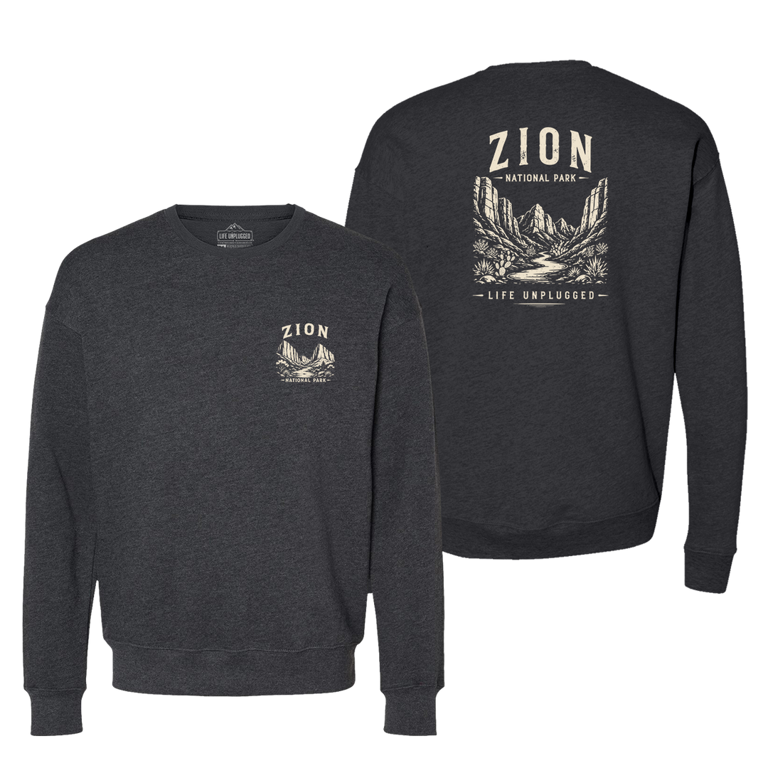 ZION NATIONAL PARK Midweight Super Soft Crewneck