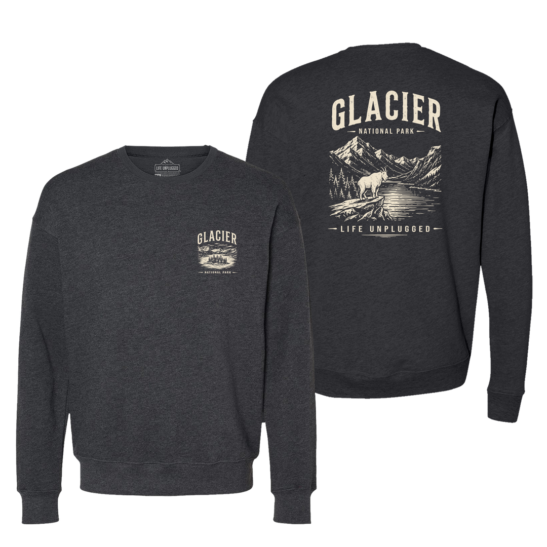 GLACIER NATIONAL PARK Midweight Super Soft Crewneck