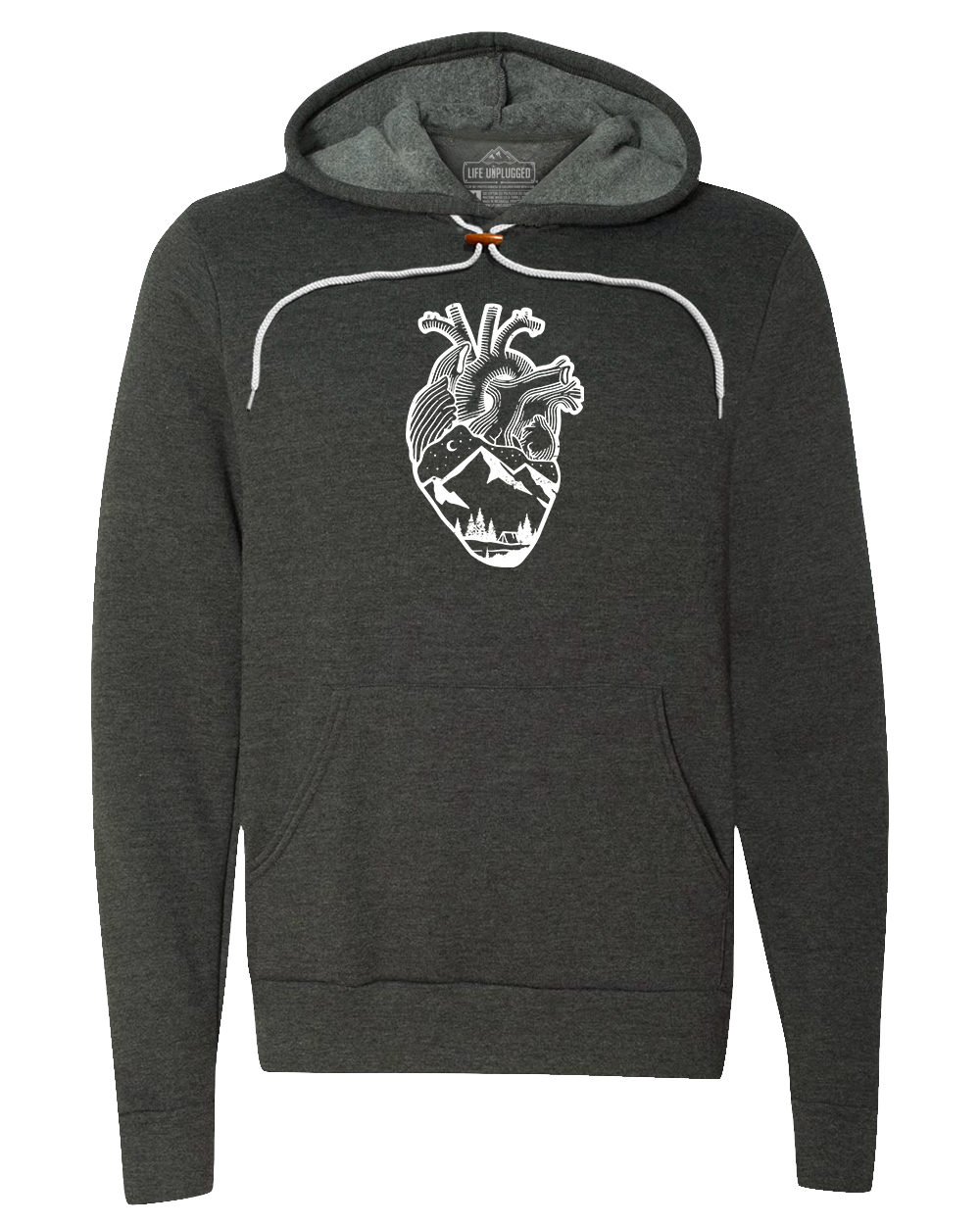 Anatomical Heart (Full Chest) Premium Super Soft Hooded Sweatshirt - Life Unplugged