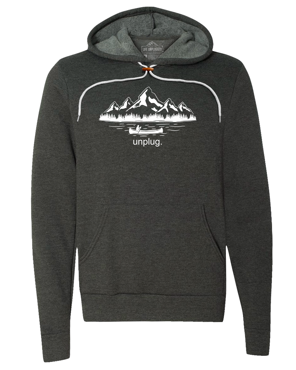 Canoeing in the Mountains Premium Super Soft Hooded Sweatshirt