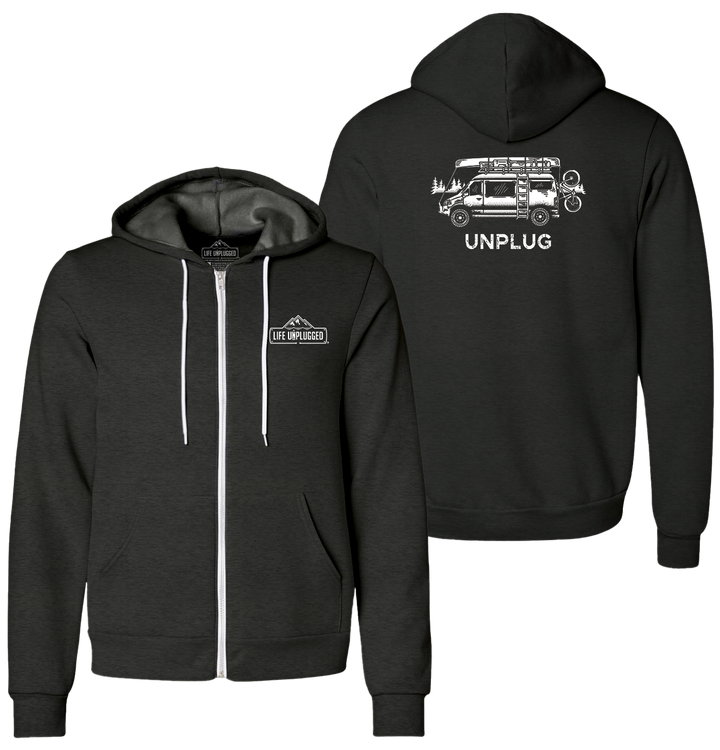 VAN LIFE Supersoft Midweight Zip Up Hoodie