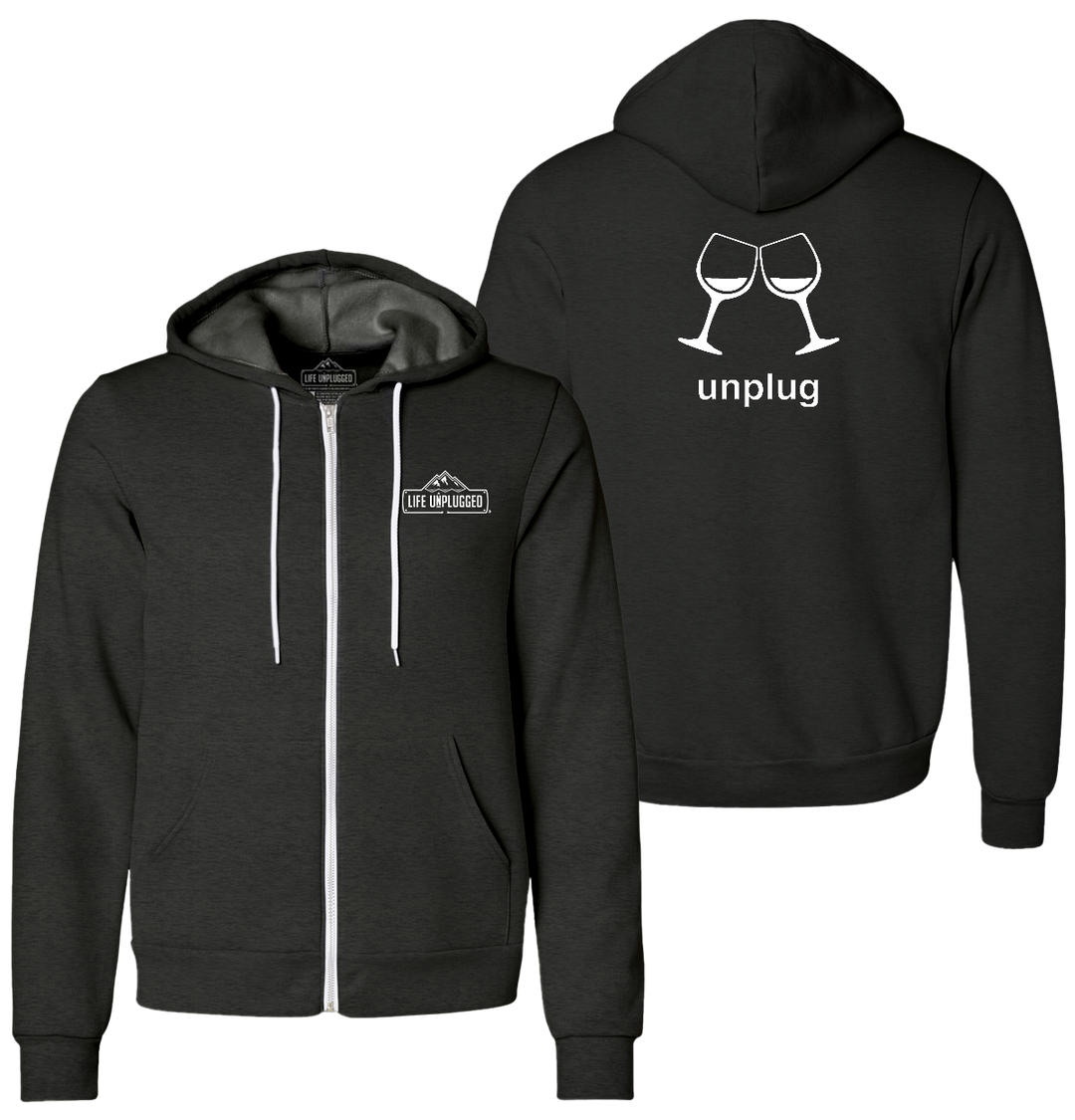 WINE GLASS Supersoft Midweight Zip Up Hoodie
