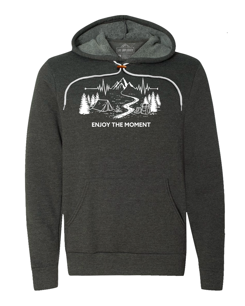 ENJOY THE MOMENT (MOUNTAIN SCENE) Super Soft Hoodie