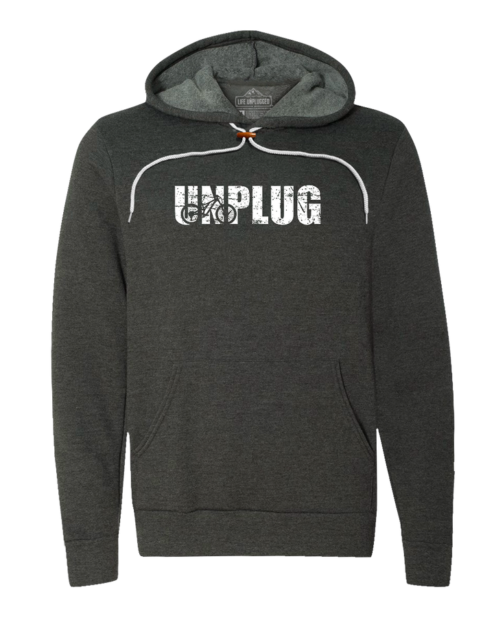 Unplug Mountain Bike Silhouette Super Soft Hoodie