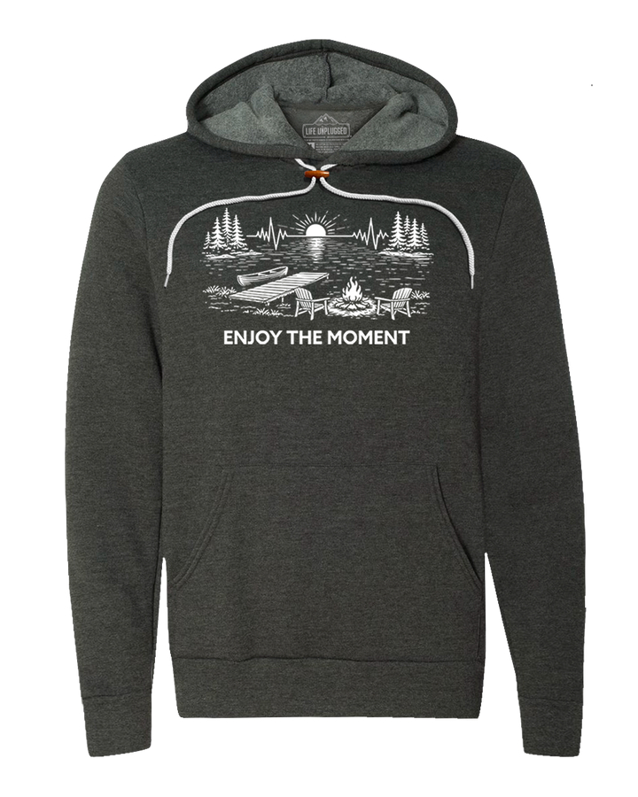 ENJOY THE MOMENT (LAKE SCENE) Super Soft Hoodie