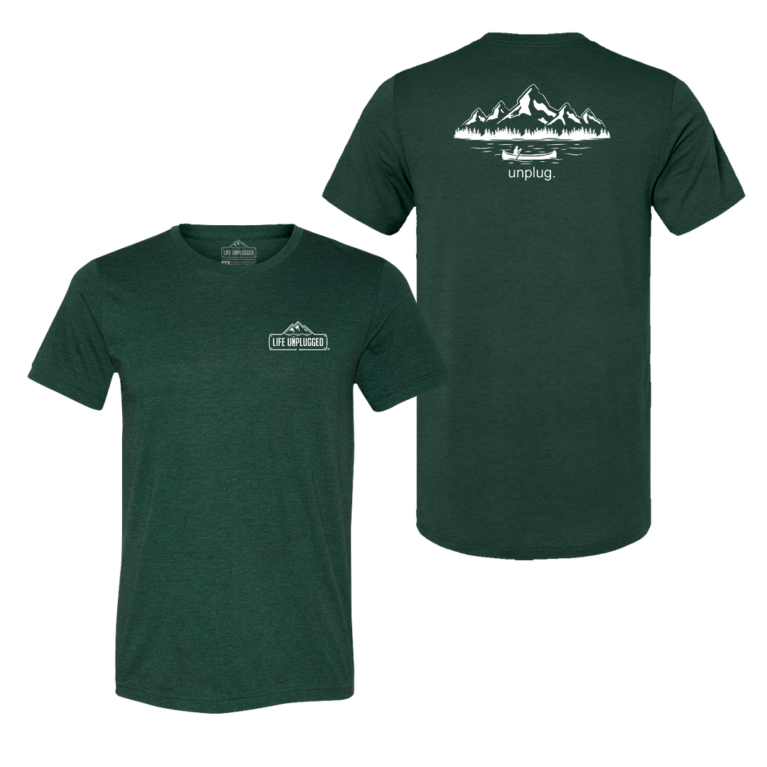 Canoeing in the Mountains Triblend T-Shirt