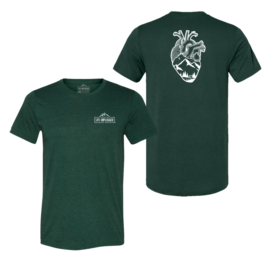Anatomical Heart (Full Chest) Triblend T-Shirt