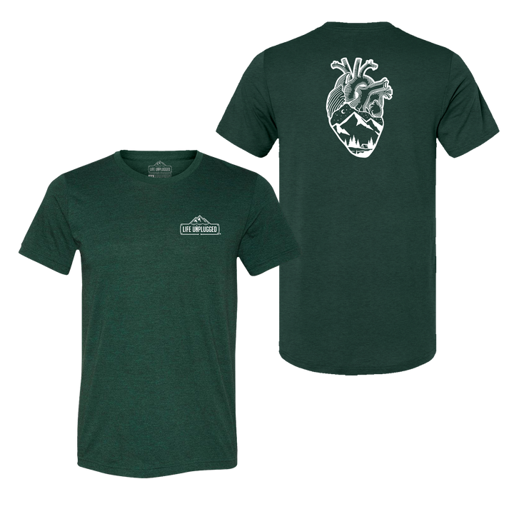 Anatomical Heart (Full Chest) Triblend T-Shirt