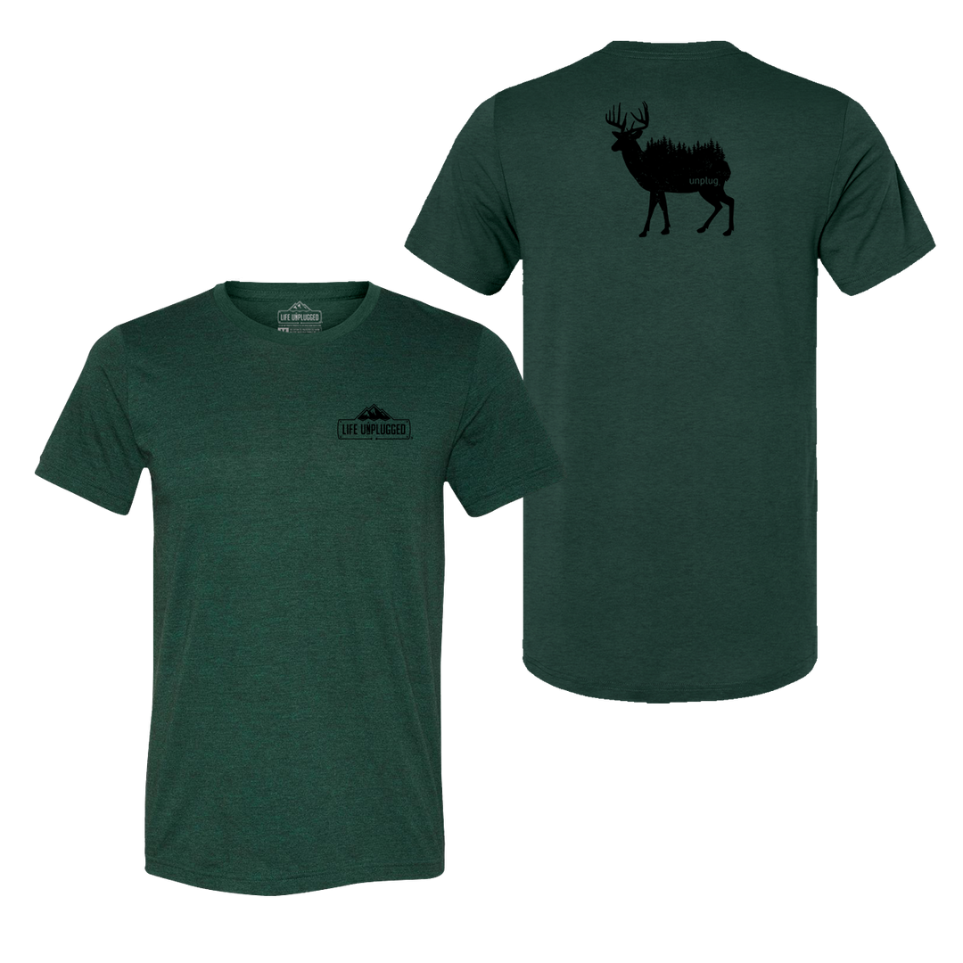 Deer In The Trees Triblend T-Shirt